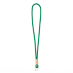 Individuell gefertigtes tubulares Polyester Lanyard mit Bambusdetail farbe flaschengrün siebte Ansicht