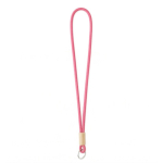 Individuell gefertigtes tubulares Polyester Lanyard mit Bambusdetail farbe pink siebte Ansicht