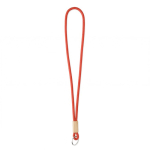 Individuell gefertigtes tubulares Polyester Lanyard mit Bambusdetail farbe dunkelrot siebte Ansicht