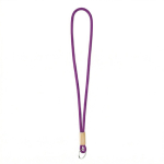 Individuell gefertigtes tubulares Polyester Lanyard mit Bambusdetail farbe purpurfarben siebte Ansicht