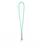 Individuell gefertigtes tubulares Polyester Lanyard mit Bambusdetail siebte Ansicht
