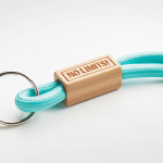 Individuell gefertigtes tubulares Polyester Lanyard mit Bambusdetail fünfte Ansicht
