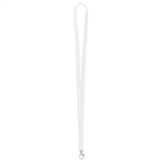 Individuell gefertigtes Polyester Lanyard mit wählbarem Karabiner farbe weiß siebte Ansicht