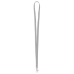 Individuell gefertigtes Polyester Lanyard mit wählbarem Karabiner farbe grau siebte Ansicht