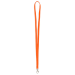 Individuell gefertigtes Polyester Lanyard mit wählbarem Karabiner farbe orange siebte Ansicht