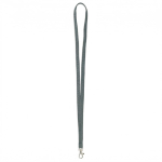 Individuell gefertigtes Polyester Lanyard mit wählbarem Karabiner farbe dunkelgrau siebte Ansicht