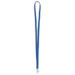 Individuell gefertigtes Polyester Lanyard mit wählbarem Karabiner farbe köngisblau siebte Ansicht