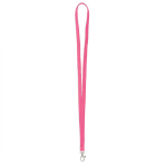 Individuell gefertigtes Polyester Lanyard mit wählbarem Karabiner farbe pink siebte Ansicht