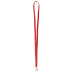 Individuell gefertigtes Polyester Lanyard mit wählbarem Karabiner farbe granatrot siebte Ansicht