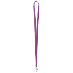 Individuell gefertigtes Polyester Lanyard mit wählbarem Karabiner farbe purpurfarben siebte Ansicht