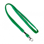 Polyester-Lanyard mit Klammer und Metallkarabine farbe flaschengrün siebte Ansicht
