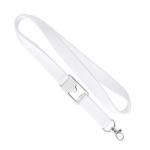 Polyester-Lanyard mit Flaschenöffner in der Mitte farbe weiß siebte Ansicht