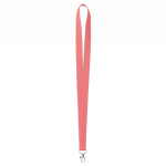 Polyester-Lanyard mit reflektierenden Fäden am Rand farbe rot siebte Ansicht