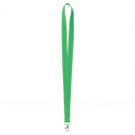 Polyester-Lanyard mit reflektierenden Fäden am Rand farbe grün siebte Ansicht