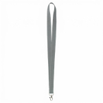 Polyester-Lanyard mit reflektierenden Fäden am Rand farbe dunkelgrau siebte Ansicht