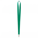 Polyester-Lanyard mit reflektierenden Fäden am Rand farbe flaschengrün siebte Ansicht