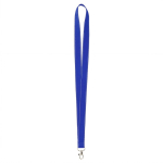 Polyester-Lanyard mit reflektierenden Fäden am Rand farbe stahlblau siebte Ansicht