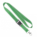 Abnehmbares Polyester-Lanyard mit reflektierenden Fäden farbe grün siebte Ansicht