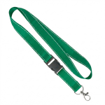 Abnehmbares Polyester-Lanyard mit reflektierenden Fäden farbe flaschengrün siebte Ansicht