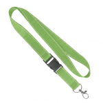 Abnehmbares Polyester-Lanyard mit reflektierenden Fäden farbe apfelgrün siebte Ansicht