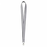 Polyester-Lanyard mit grauer reflektierender Beschichtung farbe dunkelgrau siebte Ansicht