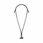 Verstellbares Lanyard mit Typ-C-Ladekabel für Mobilgeräte farbe schwarz siebte Ansicht