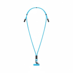 Verstellbares Lanyard mit Typ-C-Ladekabel für Mobilgeräte farbe cyan-blau siebte Ansicht