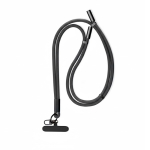 Verstellbares Lanyard für Mobilgeräte mit Typ-C-Ladekabel farbe schwarz siebte Ansicht