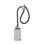 Verstellbares Lanyard für Mobilgeräte mit Typ-C-Ladekabel farbe schwarz