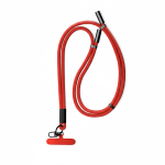 Verstellbares Lanyard für Mobilgeräte mit Typ-C-Ladekabel farbe rot siebte Ansicht