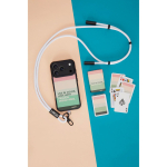 Verstellbares Lanyard für Mobilgeräte mit Typ-C-Ladekabel farbe weiß