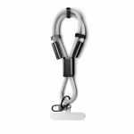 Kurzes Lanyard für Mobilgeräte mit Typ-C-Ladekabel farbe weiß siebte Ansicht