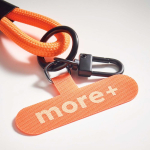 Kurzes Lanyard für Mobilgeräte mit Typ-C-Ladekabel farbe orange fünfte Ansicht