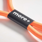 Kurzes Lanyard für Mobilgeräte mit Typ-C-Ladekabel farbe orange fünfte Ansicht