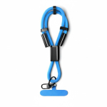 Kurzes Lanyard für Mobilgeräte mit Typ-C-Ladekabel farbe cyan-blau siebte Ansicht