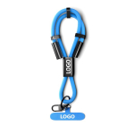 Kurzes Lanyard für Mobilgeräte mit Typ-C-Ladekabel farbe cyan-blau