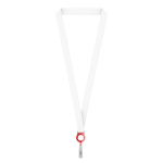 Polyester-Lanyard mit ausziehbarem Kartenhalter farbe rot siebte Ansicht