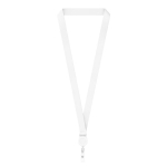 Polyester-Lanyard mit ausziehbarem Kartenhalter farbe weiß siebte Ansicht