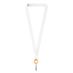 Polyester-Lanyard mit ausziehbarem Kartenhalter farbe orange siebte Ansicht