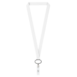 Polyester-Lanyard mit ausziehbarem Kartenhalter farbe schwarz siebte Ansicht