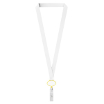 Polyester-Lanyard mit ausziehbarem Kartenhalter farbe gelb siebte Ansicht