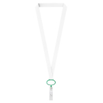Polyester-Lanyard mit ausziehbarem Kartenhalter farbe flaschengrün siebte Ansicht