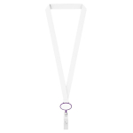Polyester-Lanyard mit ausziehbarem Kartenhalter farbe violett siebte Ansicht