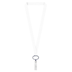 Polyester-Lanyard mit ausziehbarem Kartenhalter farbe marineblau siebte Ansicht
