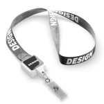 Polyester-Kartenlanyard zum Sublimieren farbe weiß