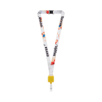 Polyester-Kartenlanyard zum Sublimieren farbe gelb