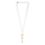 Polyester-Kartenlanyard zum Sublimieren farbe orange siebte Ansicht
