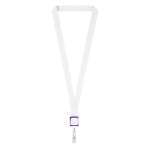 Polyester-Kartenlanyard zum Sublimieren farbe violett siebte Ansicht