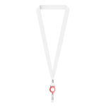 Polyester-Lanyard zum Sublimieren mit Kartenhalter farbe rot siebte Ansicht