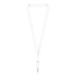 Polyester-Lanyard zum Sublimieren mit Kartenhalter farbe weiß siebte Ansicht
